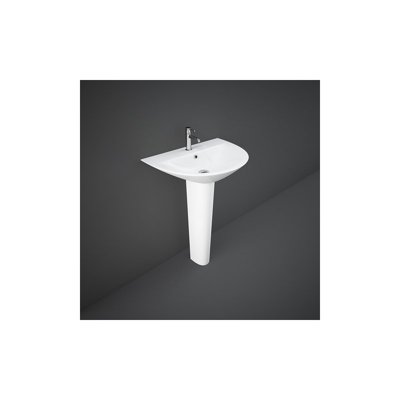 Oval wall-mounted washbasin Sensation MORWB5001AWHA White Alpino Rak Ceramics