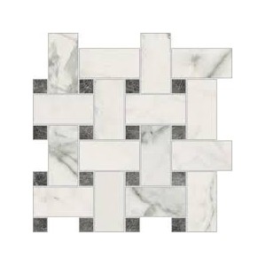 IMPERIAL MICHELANGELO MOSAIC INTRECCIO BIANCO APUANO NATURALE 30X30 - NOVABELL IMM007N NOVABELL - 1