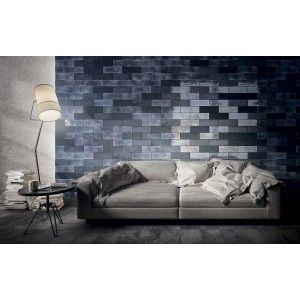 CAMP DECORO MONETA 10X30 MATT ARMY GLAZE BLUE BLUE - IRIS 754914MON DIESEL LIVING by IRIS - 1