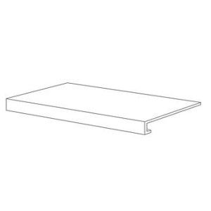 DECONCRETE GRADONE 120 DE-MICRO WHITE 33X120 - Ceramica Sant'Agostino CSAGDIWH12 CERAMICA SANT'AGOSTINO - 1