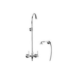 Kent 3 Wall mounted shower Set with hand shower and Shower head - Rubinetteria Zazzeri 5502 N610 A00 - 1