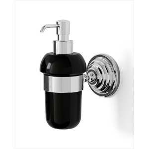Black Diamond Dispenser Soap Dish L7,6xH17,2xD14,1 with Finish Chrome DEVON&DEVON - 1