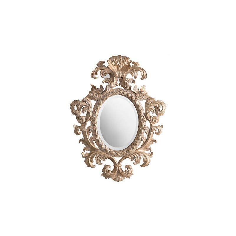 Carved Mirrors Specchio Gold Salomè in legno intagliato a mano