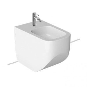 NEXT OPEN Bidet 1 trou SANS TROUS LATERAUX PURE FIX ANTRACITE 360x560 Hatria 