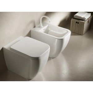 BIANCA BIDET AU SOL Hatria Y1V901 BLANC MATT