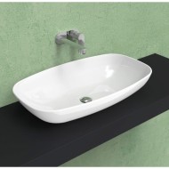 WASCHBECKEN 75 NUDASLIM AUFSATZ WEISS - Ceramica Flaminia 