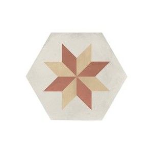 TERRA.ART STELLA TRAMONTO/CREMA Hexagon 25x21,6 -Marca Corona I428 CERAMICHE MARCA CORONA - 1