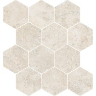 LANDSTONE ESAGONA CIRCLE 30X34 RAW WHITE - NOVABELL LST887N NOVABELL - 1