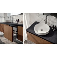 Tricot 09 Bathroom Cabinet 933 Canneté Canaletto Walnut GbGroup GB GROUP - 1