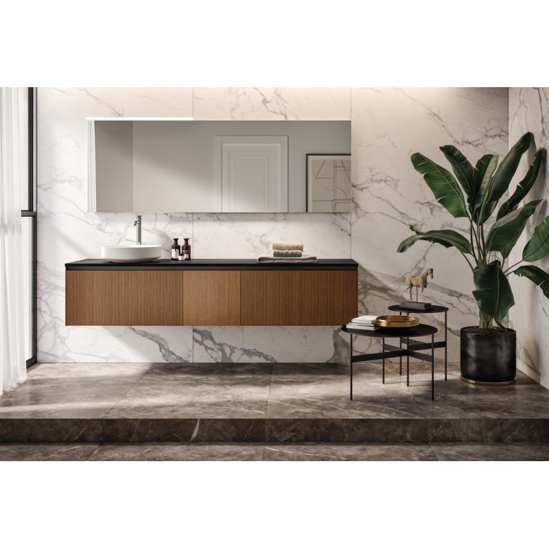 Tricot 09 Bathroom Cabinet 933 Canneté Canaletto Walnut GbGroup GB GROUP - 2