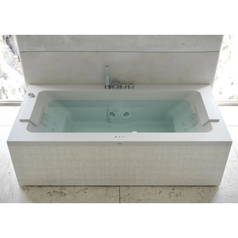 SHARP EXTRA Hydromassage freestanding rectangular bathtub By Jacuzzi®