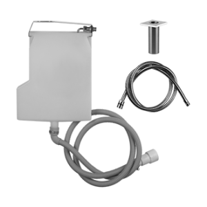 RETTANGOLO Water recovery system for shower hose, GESSI bath edge installation
