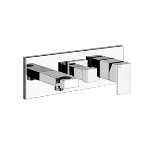 RETTANGOLO SHOWER Außenteil GESSI 2-Wege-Wand-Brausebatterie