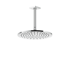 RILIEVO Ceiling anti-lime shower head with customizable height arm GESSI