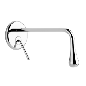 GOCCIA External part Wall-mounted long spout mixer without waste GESSI