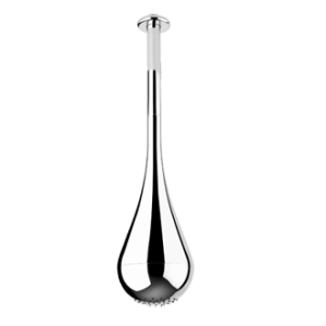 GOCCIA Ceiling anti-lime shower head with customizable height arm GESSI