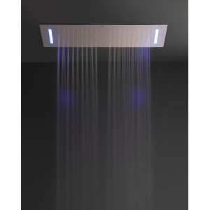 Shirò Skyrain Ceiling shower head with rain and RGB LED 700x400mm - Rubinetteria Zazzeri 1101 SO12 A00 - 1