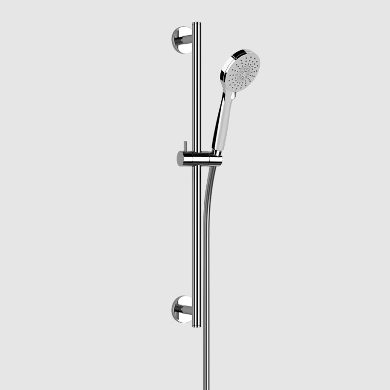 EMPORIO SHOWER Gleitschiene mit dreistrahliger Antikalk-Handbrause und 1,50 m flexiblem Schlauch GESSI