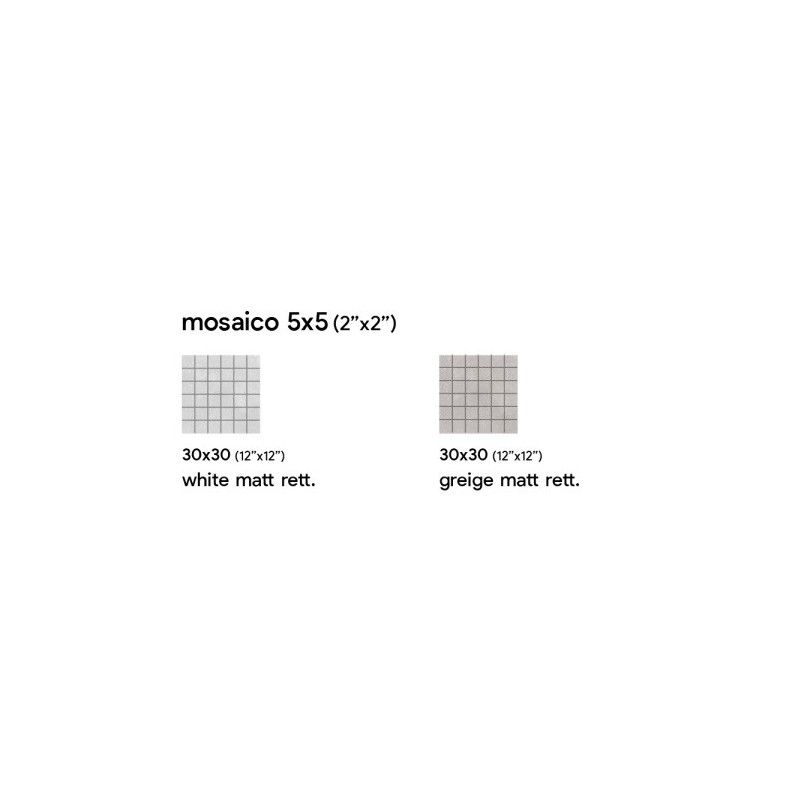 URBAN 30X30 WHITE NATUREL MOSAIQUE 3 - SAIME CERAMICHE 7600113 SAIME CERAMICHE - 1