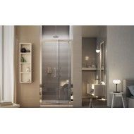 Cleo Saloon Door Shower cabin from 70cm Chrome Crystal 6mm Transparent FORTE BOX DOCCIA - 1